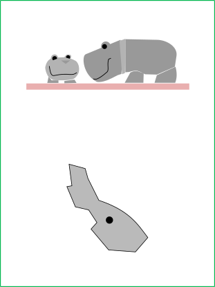 東武動物公園のイラストと宮代町の地図