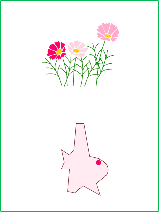 ゆずのイラストと八潮市の地図